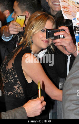 Madrid, Espagne. 21 février, 2013. Ashley Benson assiste à la première de 'Spring Breakers' à Callao Cinéma, Madrid. Photo : AFP/Alamy Live News Banque D'Images