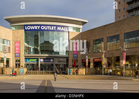 Le Lowry Outlet Mall à MediaCity à Salford Quays Banque D'Images