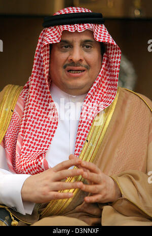 Le ministre de l'Arabie saoudite pour la jeunesse et des Sports, le Prince Sultan bin Fahd bin Abdulaziz al-Saud est représentée dans le Riad, l'Arabie saoudite, 23 mai 2006 à Riad. Photo : Tim Brakemeier Banque D'Images