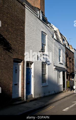 Maisons de ville mitoyennes, Perrins Lane, London, UK Banque D'Images