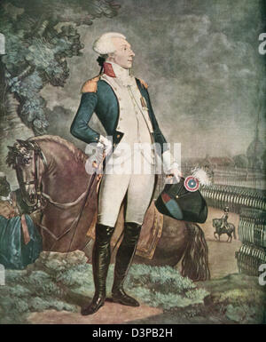 Marie-Joseph Paul Yves Roch Gilbert du Motier, Marquis de La Fayette ,1757 - 1834, aka Lafayette. Aristocrate français. Banque D'Images