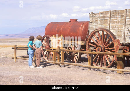 Harmony Borax Works, Death Valley National Park, California, USA. Banque D'Images