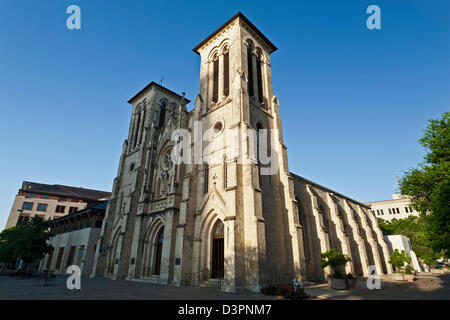 La Cathédrale de San Fernando (1731), San Antonio, Texas, USA Banque D'Images