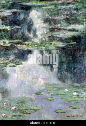 Claude Monet, étang de nénuphars 1907 Huile sur toile. Musée d'Israël, Jérusalem Banque D'Images