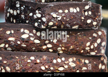 Panforte exposés à la vente en Toscane Italie Banque D'Images