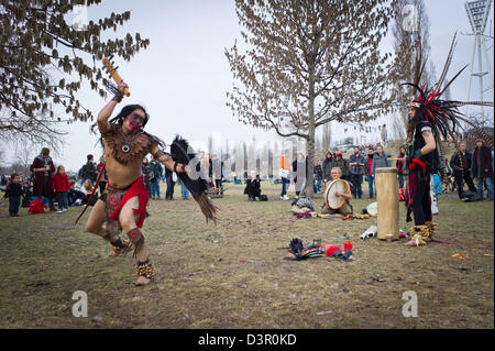 Berlin, Allemagne, les Indiens dans Mauerpark Banque D'Images