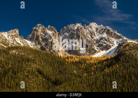 Vue de la crête de kangourou à Washington passent, North Cascades Mountains, Washington. Banque D'Images