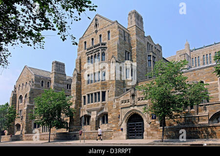 Campus de l'université de Yale calcaire Gothique Banque D'Images