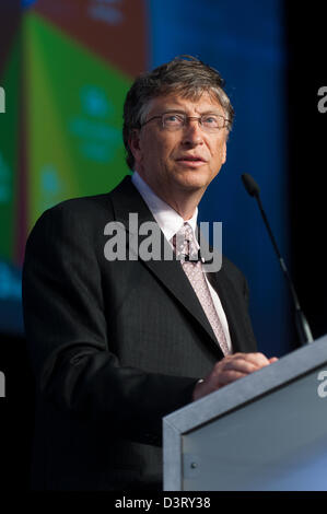 Berlin, Allemagne, Bill Gates lors d'une conférence Banque D'Images