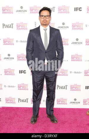 Santa Monica, Californie, USA 23 fév, 2013. Michael Pena aux arrivées pour 2013 Film Independent Spirit Awards - Partie 2, sur la plage, Santa Monica, CA, le 23 février 2013. Photo par : Emiley Schweich/Everett Collection/Alamy Live News Banque D'Images