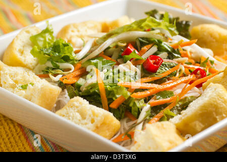 Bún Chay, la salade de nouilles vietnamiennes Banque D'Images