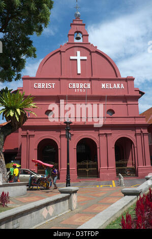 Christ Church à Melaka, Malaisie Banque D'Images
