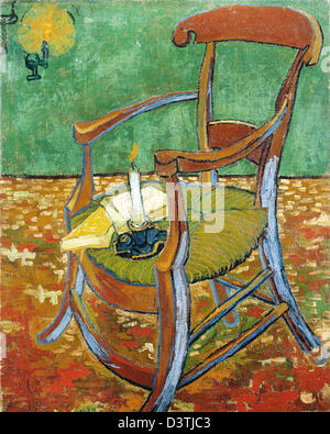 Vincent van Gogh : Paul Gauguin's fauteuil. 1888. Huile sur toile. Van Gogh Museum, Amsterdam, Pays-Bas. Le postimpressionnisme. Banque D'Images