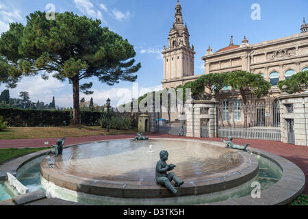 Le Joan Maragall gardens à Montjuic, Barcelone Banque D'Images