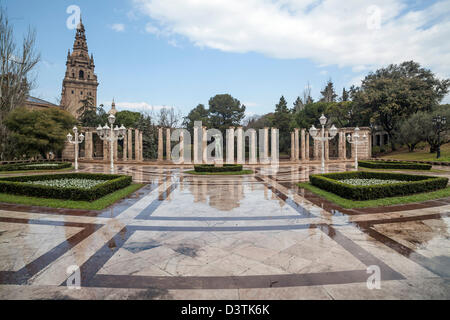 Le Joan Maragall gardens à Montjuic, Barcelone Banque D'Images