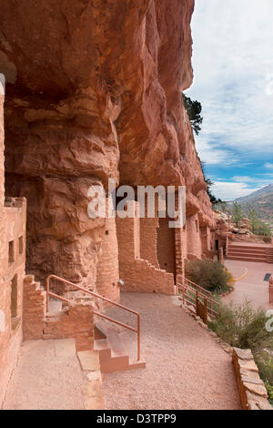 Manitou Cliff dwellings au Colorado, USA Banque D'Images