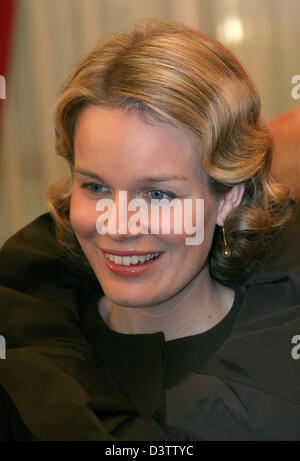 Crwonprincess Mathilde de Belgique en photo lors d'une réception du Sénat de Belgique le 175e anniversaire de la monarchie en Belgique à Bruxelles, Belgique, 15 novembre 2006. Photo : Nieboer (Pays-Bas) Banque D'Images