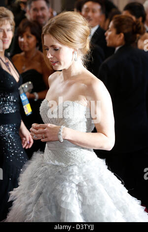 Hollywood, Californie, USA. 24 février 2013. Amy Adams arrive à la cérémonie des Oscars à Hollywood & Highland Center le 24 février 2013 à Hollywood, Californie. Dpa : Crédit photo alliance / Alamy Live News Banque D'Images