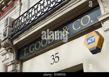 Thomas Goode et Co. de la table shop à Mayfair, Londres, UK Banque D'Images