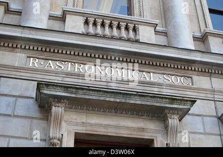 Société royale d'astronomie dans Piccadilly, Londres, UK Banque D'Images