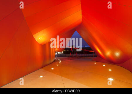 Architecture de l'entrée au Musée national de l'Australie. Canberra, Territoire de la capitale australienne (ACT), l'Australie Banque D'Images