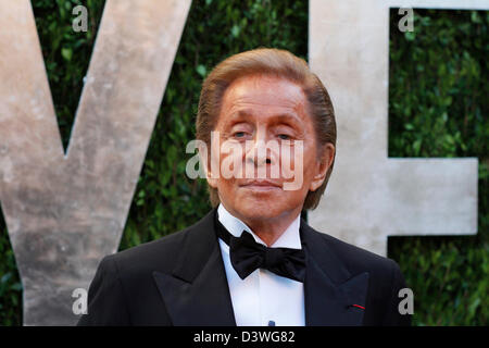 VALENTINO 2013 VANITY FAIR OSCAR PARTY SUNSET TOWER LOS ANGELES CALIFORNIA USA 24 Février 2013 Banque D'Images