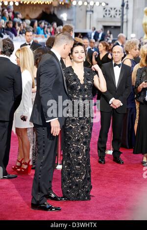 24 février 2013 - Los Angeles, Californie, USA - Channing Tatum et sa femme JENNA DEWAN TATUM.85e Academy Awards / Oscars.Dolby Theatre.Hollywood, CA.24 février 2013.(Image Crédit : © Roger Harvey/Photos/ZUMAPRESS.com) Globe Banque D'Images