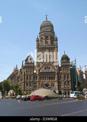 Bombay Municipal Corporation siège près de la Gare Chhatrapati Shivaji de Mumbai, Inde Banque D'Images