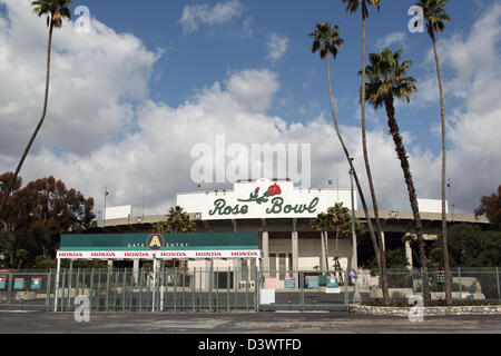 PASADENA, CA - le 21 février : Le point de vue de l'entrée du stade Rose Bowl le 21 février 2012. Banque D'Images