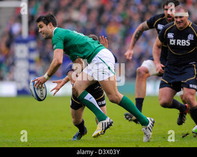 Edinburgh, Royaume-Uni. 24 février 2013. Connor Murray de l'Irlande - RBS 6 Nations - l'Ecosse contre l'Irlande - stade Murrayfield - Édimbourg - 24/02/13 - Photo Simon Bellis/Sportimage/Alamy Live News Banque D'Images