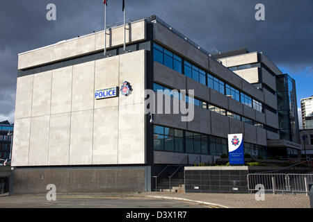 Poste de police. La police du Grand Manchester Rochdale, quartier général divisionnaire, Rochdale, Greater Manchester, Angleterre, RU Banque D'Images