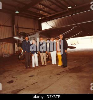 Cette photographie de la collection spéciale Barbara Kibbee Jayne, prise en 1977, met en valeur un moment historique important ou une scène capturée à Calverton, New York. La photographie donne un aperçu de la vie à la fin du XXe siècle dans la région. Banque D'Images