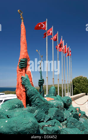 Le champ de bataille et les cimetières de Gallipolli, Turquie Banque D'Images