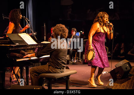 23 février 2013 - Martha Reeves & The Vandellas effectue au Blue Note, Milan, Italie Banque D'Images