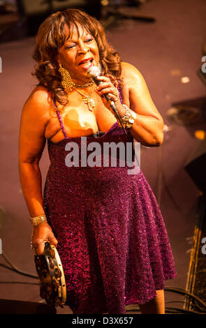 23 février 2013 - Martha Reeves & The Vandellas effectue au Blue Note, Milan, Italie Banque D'Images