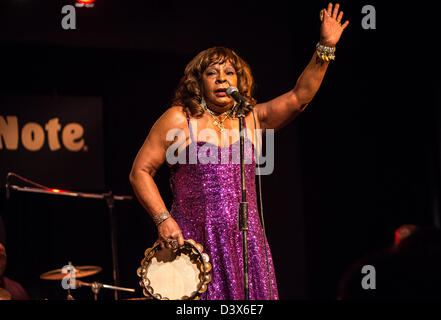 23 février 2013 - Martha Reeves & The Vandellas effectue au Blue Note, Milan, Italie Banque D'Images