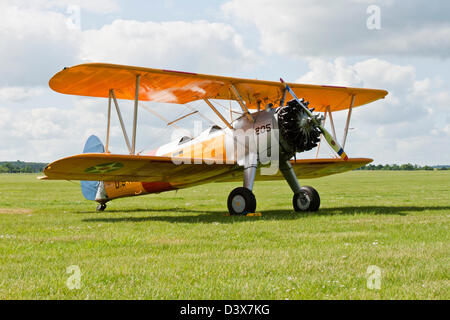 Biplan Boeing Stearman Banque D'Images