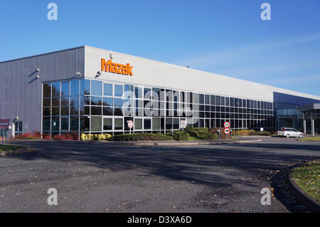 L'usine de machines-outils Mazak - Worcester, Royaume-Uni déc 2012 Banque D'Images