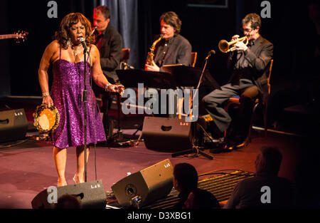 23 février 2013 - Martha Reeves & The Vandellas effectue au Blue Note, Milan, Italie Banque D'Images