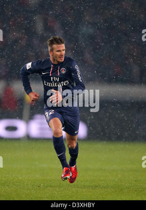 DAVID BECKHAM : PSG - Paris Saint-Germain v Olympique de Marseille Banque D'Images