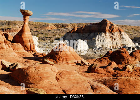 Hoodoo rouge rock spire au Rimrocks Banque D'Images