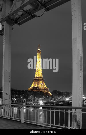 La tour Eiffel, Paris, Ile de France, France Banque D'Images