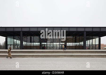 Berlin, Allemagne, la Neue Nationalgalerie Kulturforum Banque D'Images