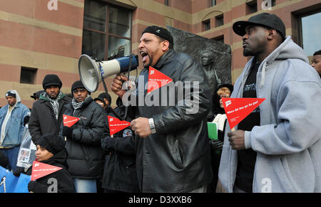 Rassemblement anti la violence armée à New Haven CT USA Banque D'Images