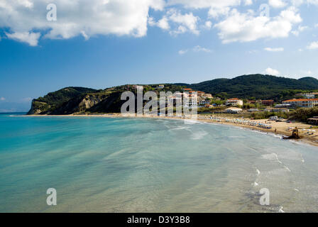 Plage de San Stefano, nord ouest de Corfou, îles Ioniennes, Grèce. Banque D'Images