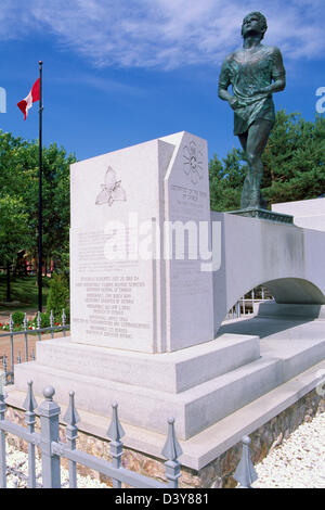 Monument Terry Fox Terry Fox au belvédère, près de Thunder Bay, Ontario, Canada Banque D'Images