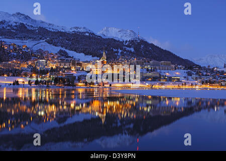 Saint Moritz, Canton des Grisons, Suisse Banque D'Images