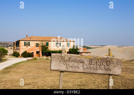 Il Rigo, Val D'Orcia, Toscane Banque D'Images