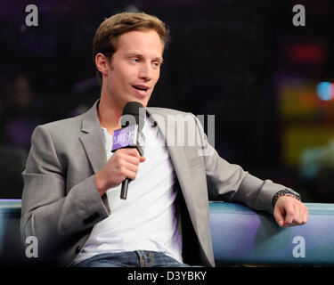 Toronto, Canada. 26 février 2013. Acteur américain Jonathan Keltz interview sur new.music.LIVE television show promouvoir le nouveau film de 21 ans et plus. Crédit : n8n photo / Alamy Live News Banque D'Images