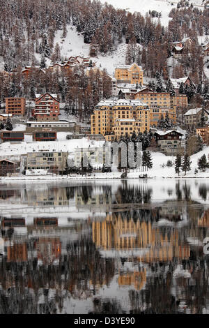 Saint Moritz, Canton des Grisons, Suisse Banque D'Images